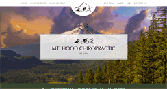 Desktop Screenshot of mthoodchiropractic.com